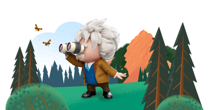 Salesforce Security | Einstein holding binoculars