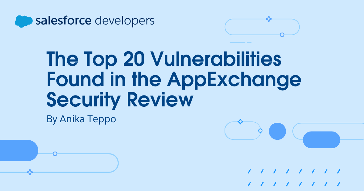 AppExchange セキュリティレビューで発見された上位 20 の脆弱性